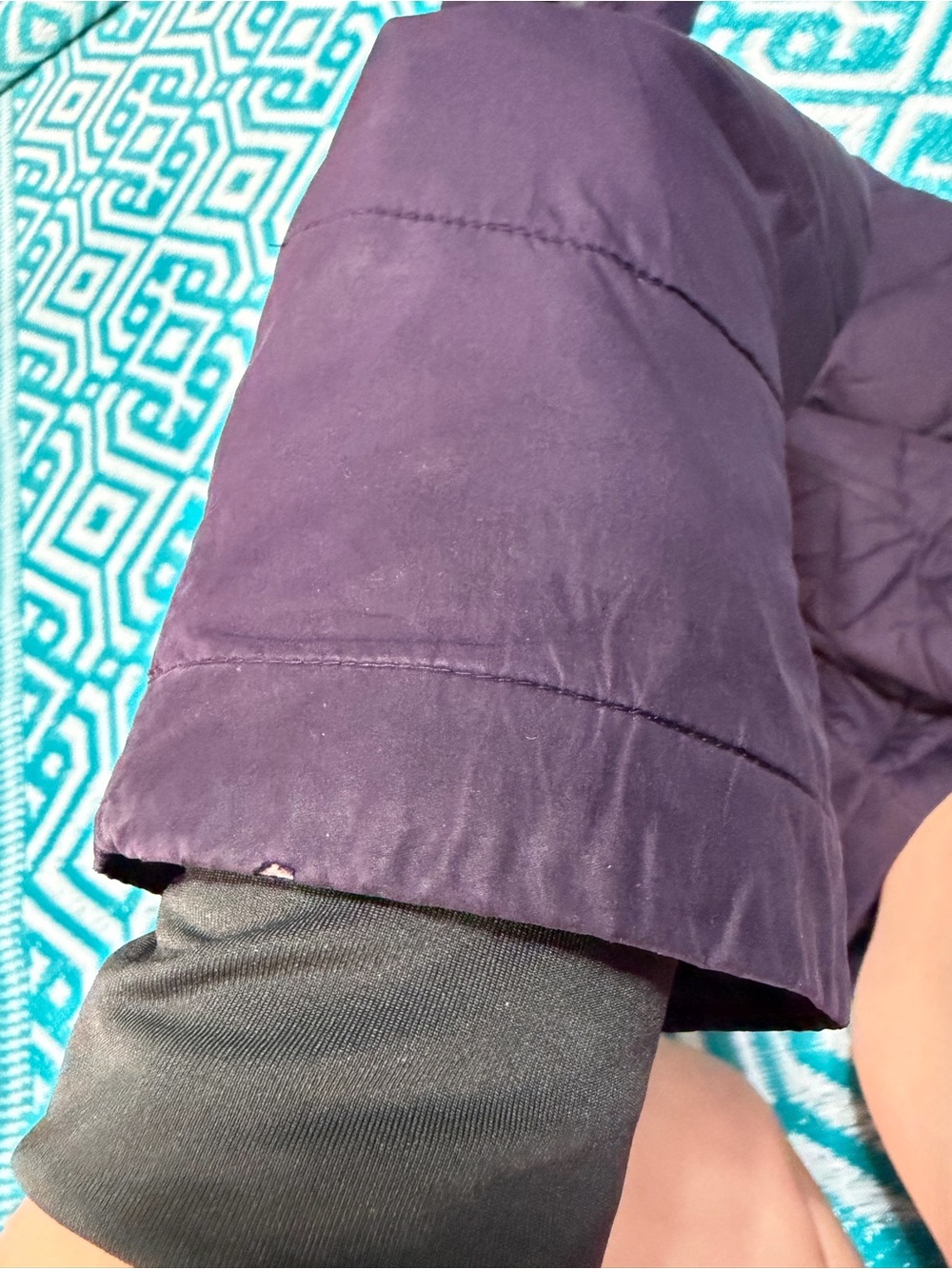 Columbia Women’s Omni-Heat Hooded Quilted Jacket Purple Lightweight - Picture 5 of 10